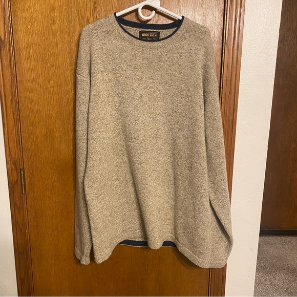 Men's XL Tall Woolrich Wool Nylon Mix Knit Sweater - Picture 11 of 12